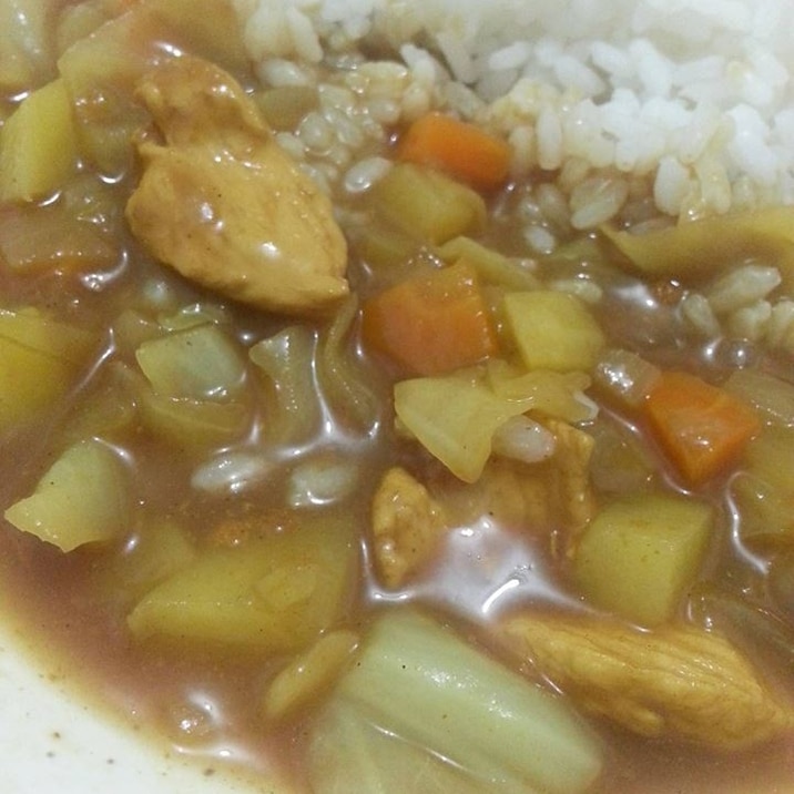 野菜スープをカレーにリメイク！